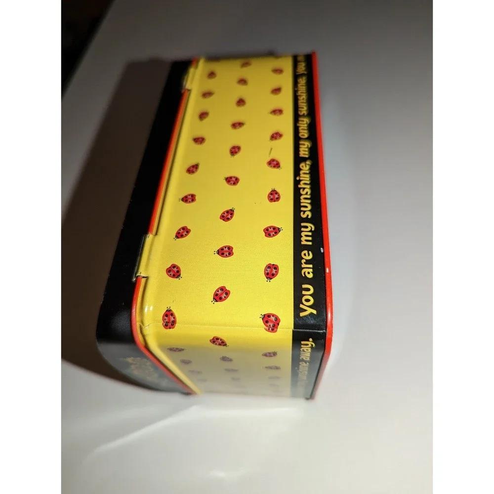 Sunflowers, Ladybugs, Garden Metal Tin